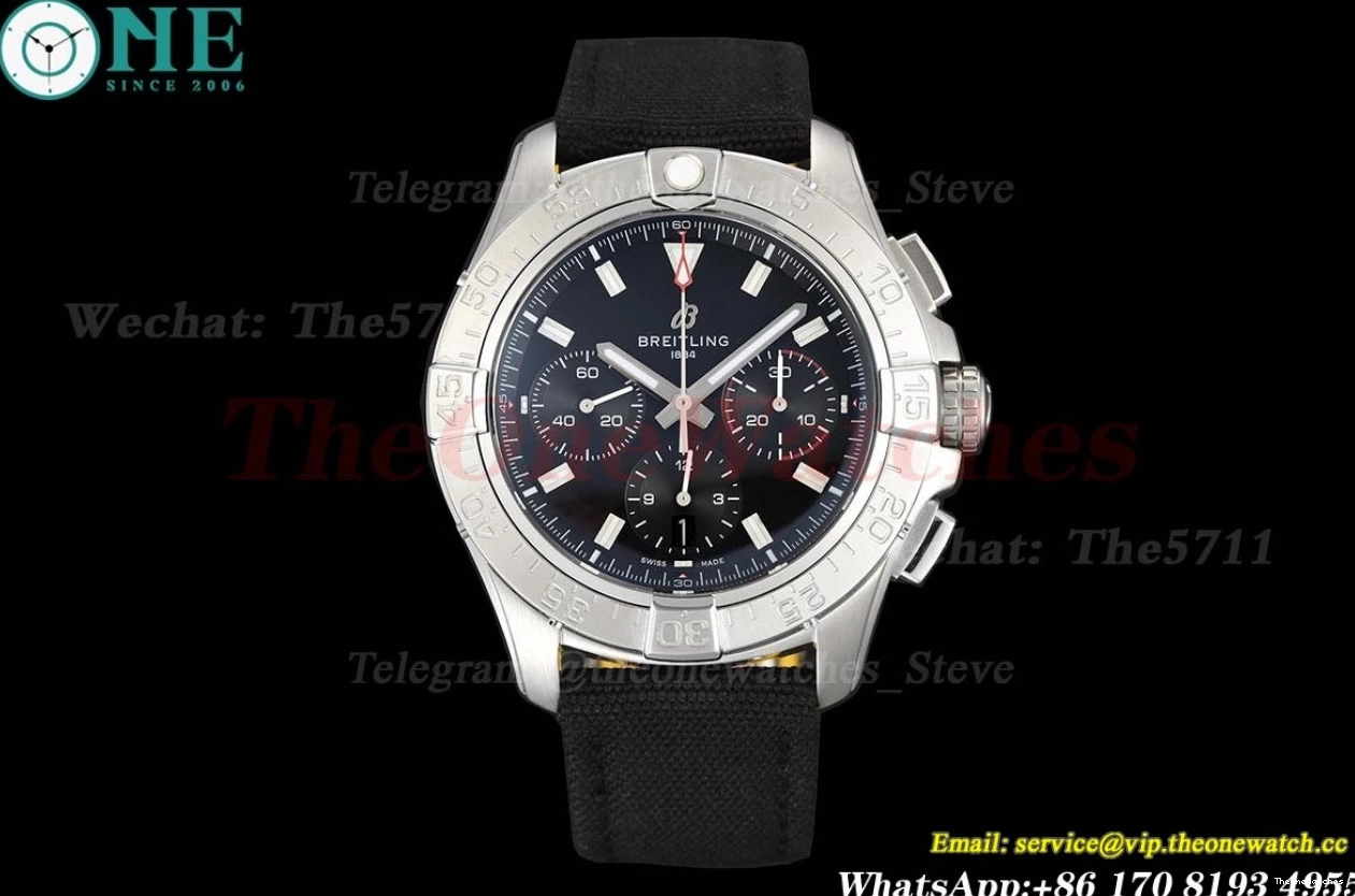 SS NY BLSF B01 Avenger Cal.01 Black 44mm Dial Chrono 0514